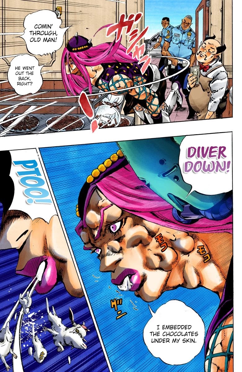 JoJo's Bizarre Adventure Part 6 - Stone Ocean (Official Colored) Chapter 107 page 10 - Chapter 107: Bohemian Rhapsody Part 4