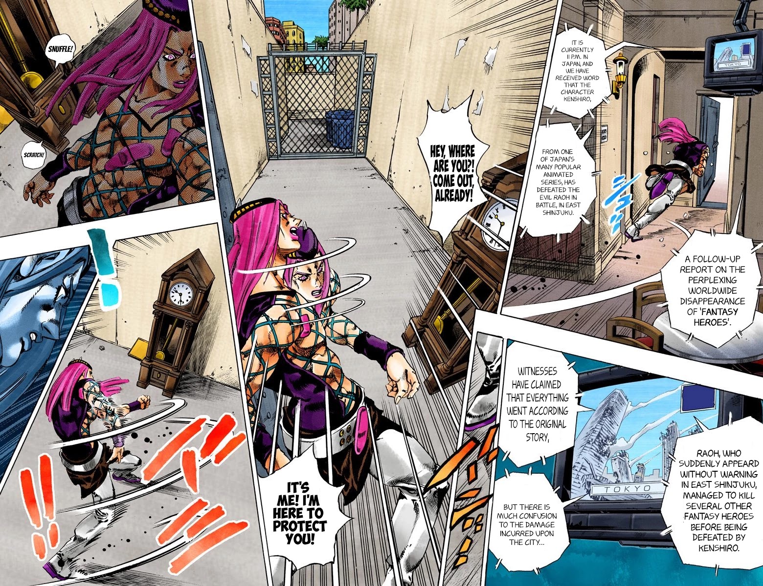 JoJo's Bizarre Adventure Part 6 - Stone Ocean (Official Colored) Chapter 107 page 11 - Chapter 107: Bohemian Rhapsody Part 4
