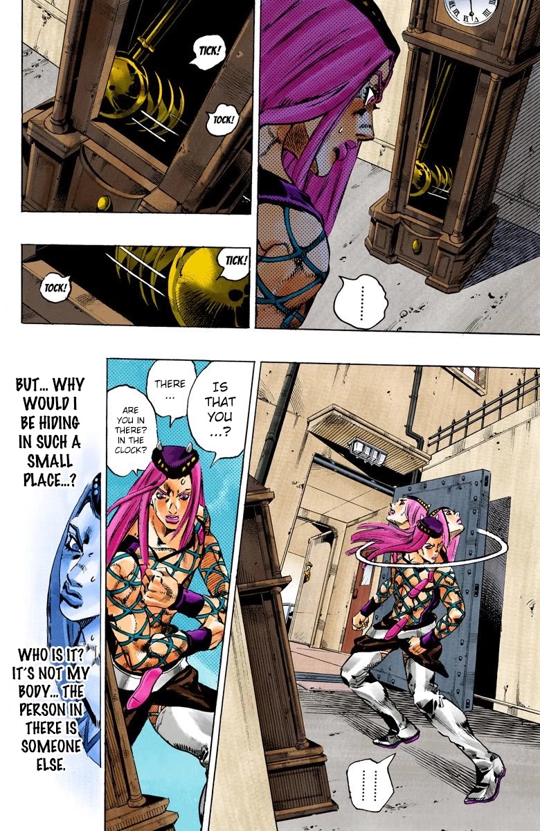JoJo's Bizarre Adventure Part 6 - Stone Ocean (Official Colored) Chapter 107 page 12 - Chapter 107: Bohemian Rhapsody Part 4