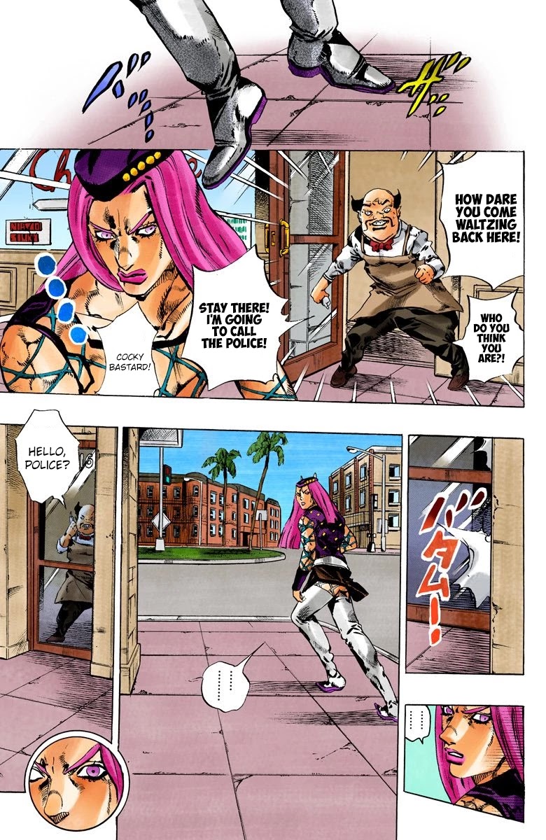 JoJo's Bizarre Adventure Part 6 - Stone Ocean (Official Colored) Chapter 107 page 4 - Chapter 107: Bohemian Rhapsody Part 4
