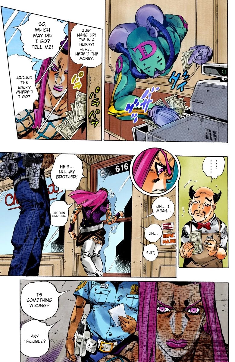 JoJo's Bizarre Adventure Part 6 - Stone Ocean (Official Colored) Chapter 107 page 6 - Chapter 107: Bohemian Rhapsody Part 4