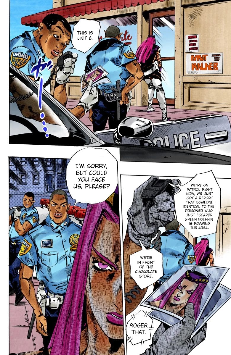 JoJo's Bizarre Adventure Part 6 - Stone Ocean (Official Colored) Chapter 107 page 7 - Chapter 107: Bohemian Rhapsody Part 4