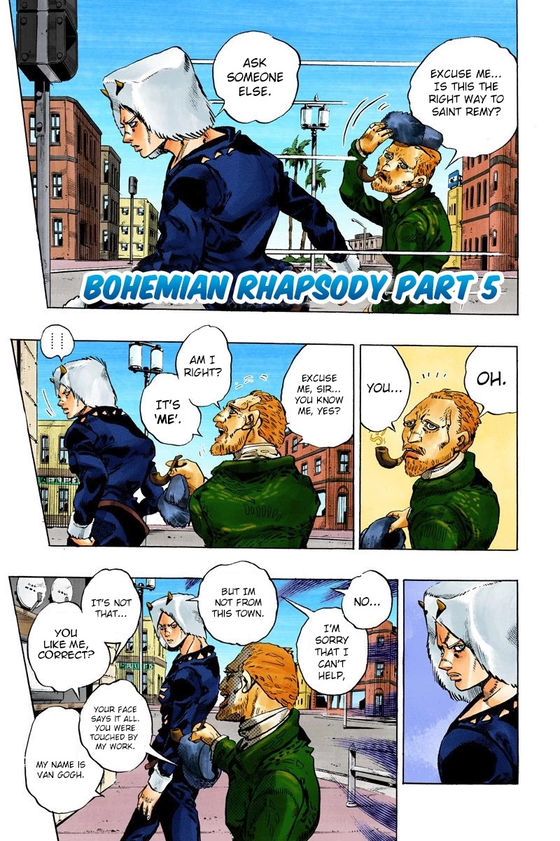 JoJo's Bizarre Adventure Part 6 - Stone Ocean (Official Colored) Chapter 108 page 1 - Chapter 108: Bohemian Rhapsody Part 5