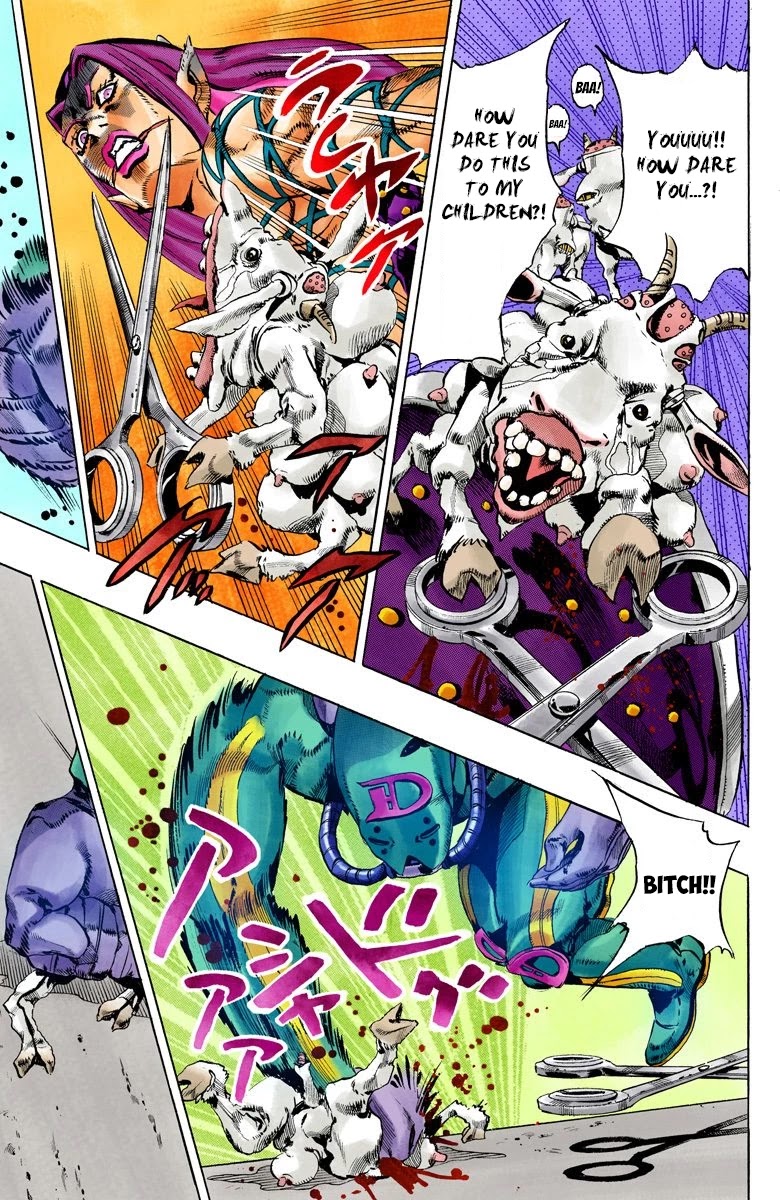 JoJo's Bizarre Adventure Part 6 - Stone Ocean (Official Colored) Chapter 108 page 12 - Chapter 108: Bohemian Rhapsody Part 5