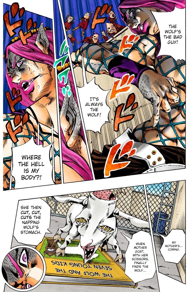 JoJo's Bizarre Adventure Part 6 - Stone Ocean (Official Colored) Chapter 108 page 6 - Chapter 108: Bohemian Rhapsody Part 5