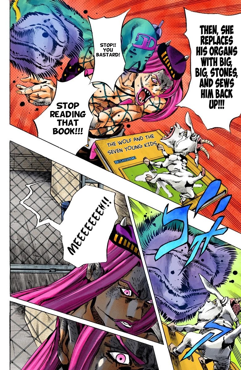 JoJo's Bizarre Adventure Part 6 - Stone Ocean (Official Colored) Chapter 108 page 7 - Chapter 108: Bohemian Rhapsody Part 5