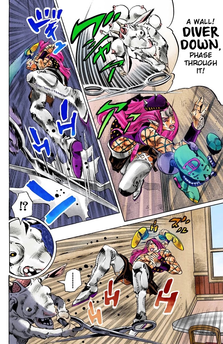 JoJo's Bizarre Adventure Part 6 - Stone Ocean (Official Colored) Chapter 109 page 12 - Chapter 109: Bohemian Rhapsody Part 6
