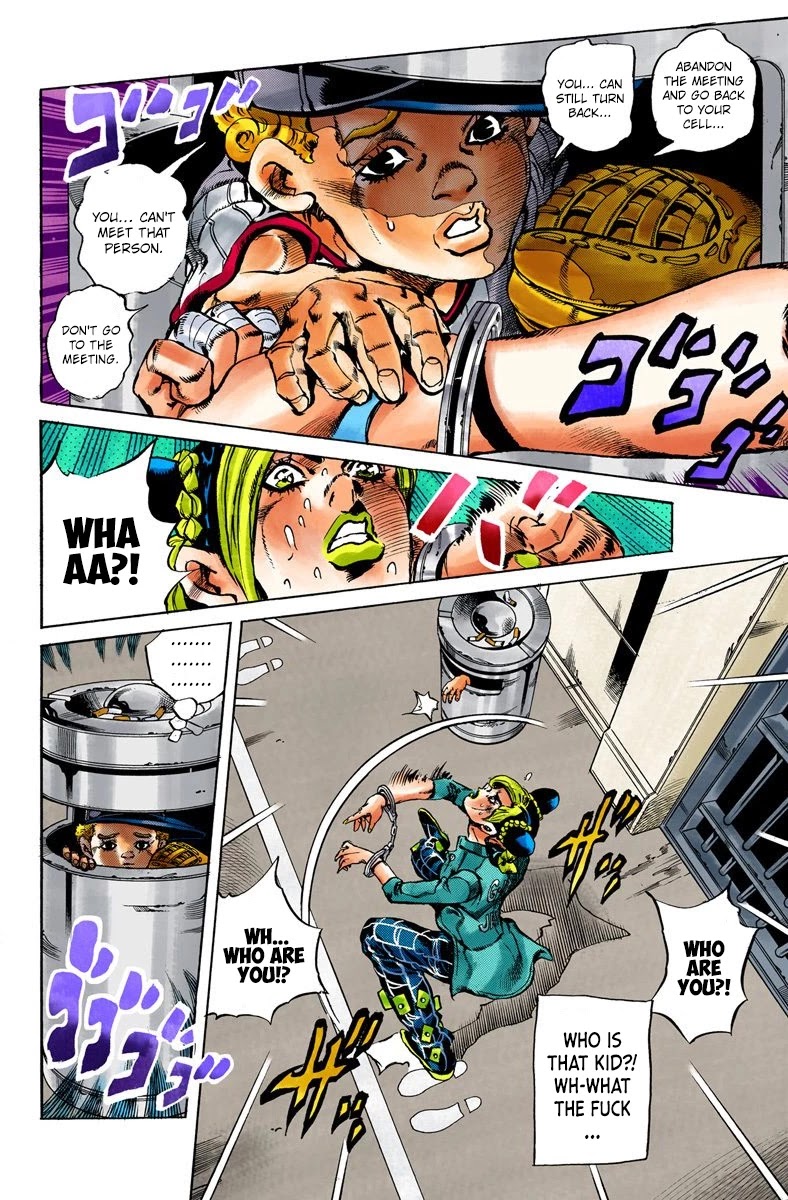 JoJo's Bizarre Adventure Part 6 - Stone Ocean (Official Colored) Chapter 11 page 10 - Chapter 11: The Visitor Part 1