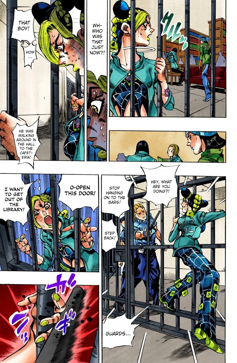 JoJo's Bizarre Adventure Part 6 - Stone Ocean (Official Colored) Chapter 11 page 3 - Chapter 11: The Visitor Part 1