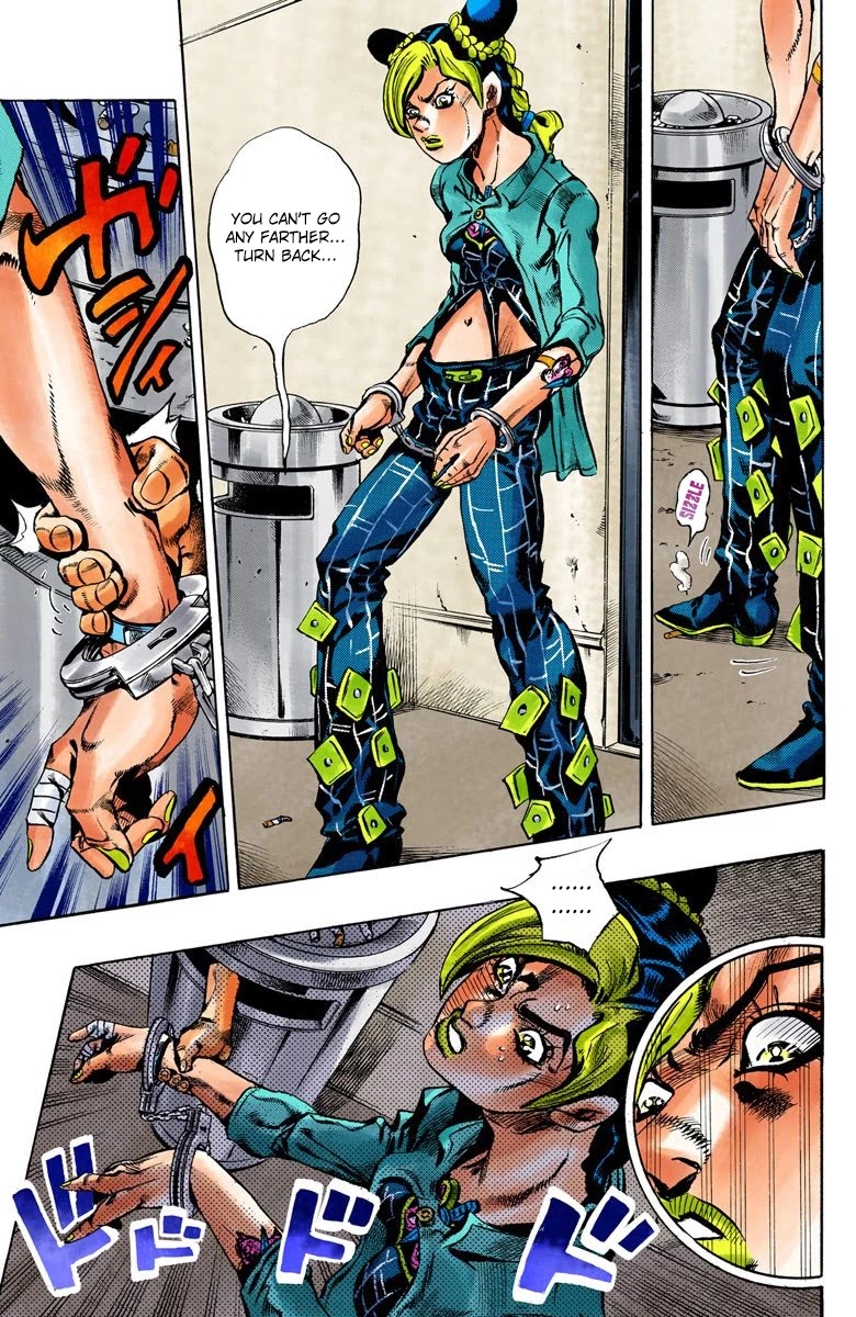 JoJo's Bizarre Adventure Part 6 - Stone Ocean (Official Colored) Chapter 11 page 9 - Chapter 11: The Visitor Part 1