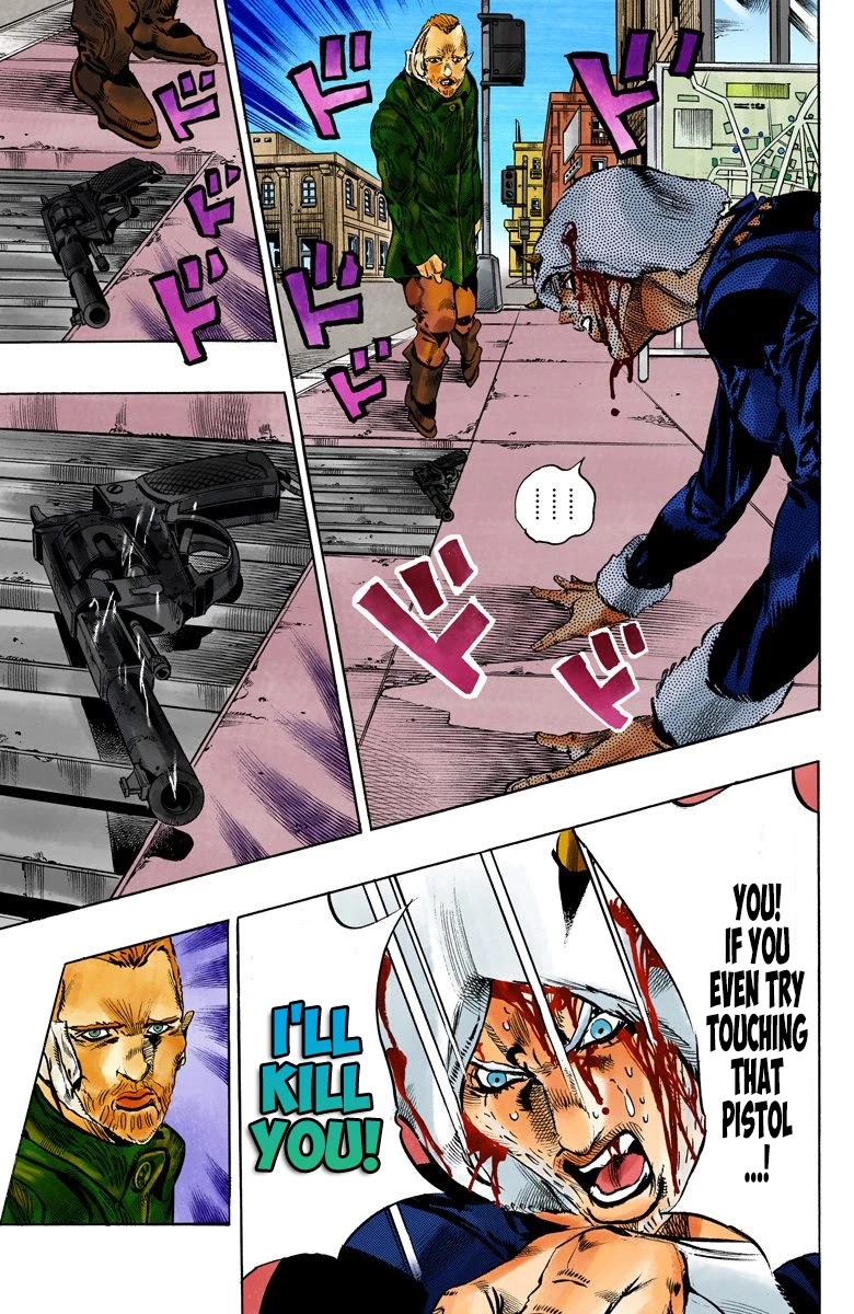 JoJo's Bizarre Adventure Part 6 - Stone Ocean (Official Colored) Chapter 110 page 4 - Chapter 110: Bohemian Rhapsody Part 7