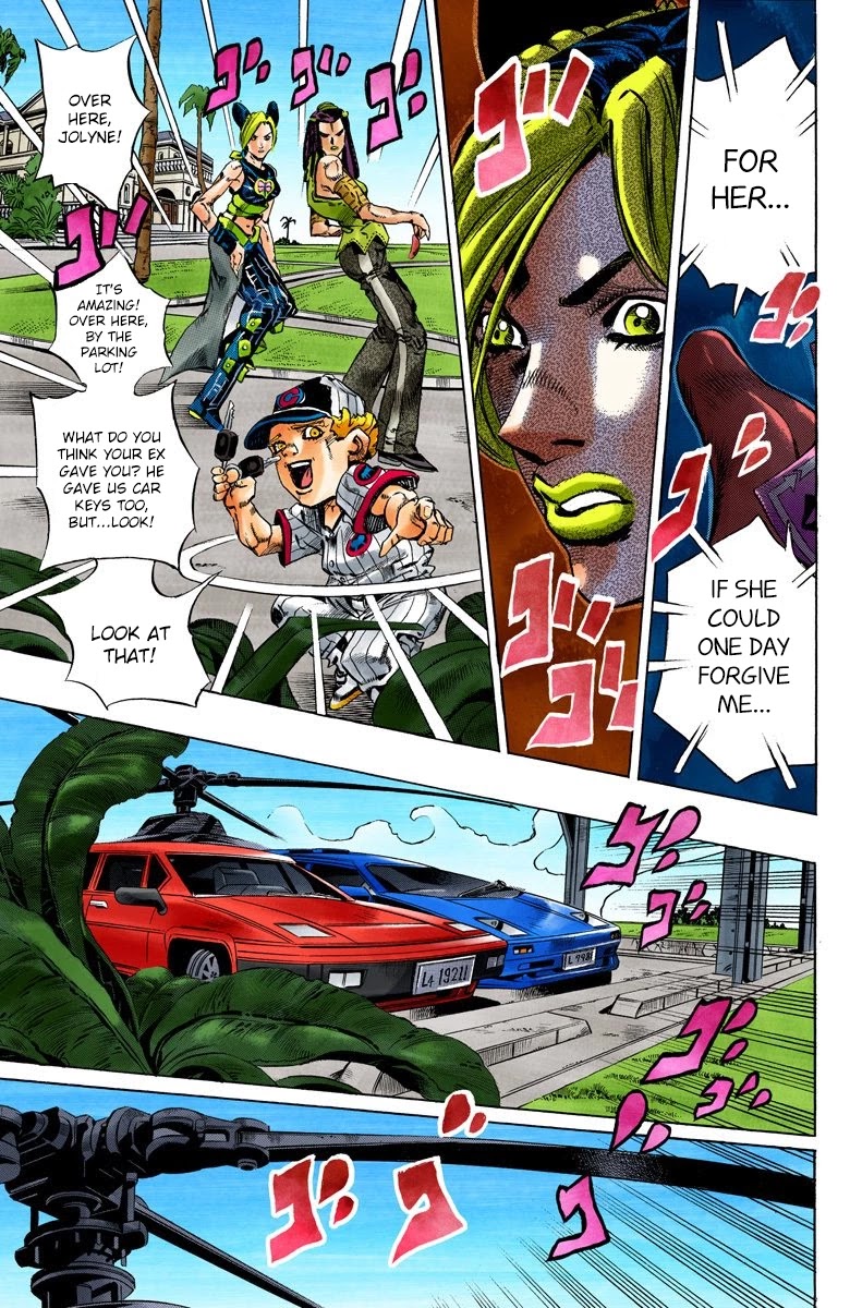 JoJo's Bizarre Adventure Part 6 - Stone Ocean (Official Colored) Chapter 111 page 13 - Chapter 111: It's Been a While, Romeo