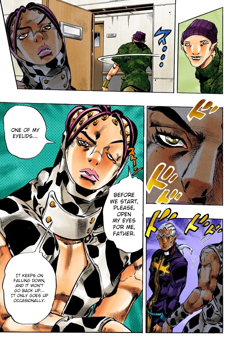 JoJo's Bizarre Adventure Part 6 - Stone Ocean (Official Colored) Chapter 111 page 19 - Chapter 111: It's Been a While, Romeo