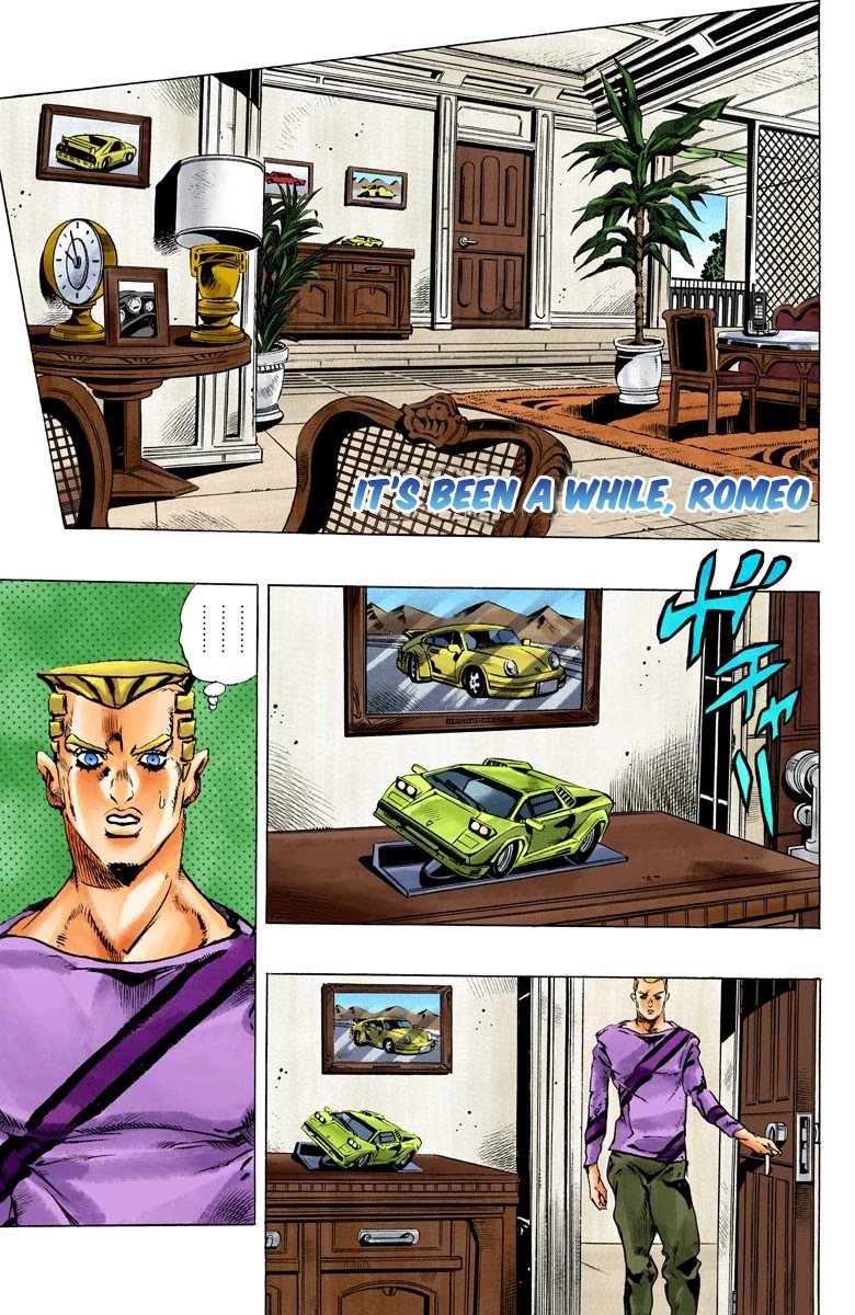 JoJo's Bizarre Adventure Part 6 - Stone Ocean (Official Colored) Chapter 111 page 2 - Chapter 111: It's Been a While, Romeo