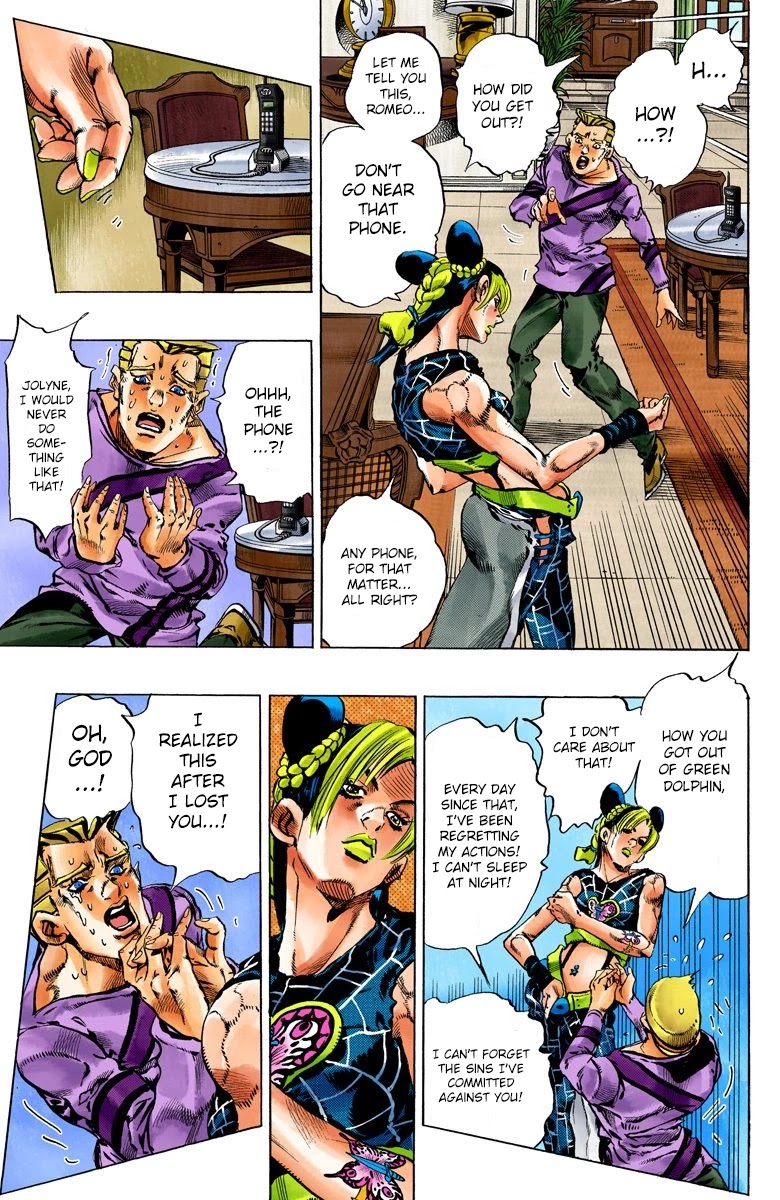 JoJo's Bizarre Adventure Part 6 - Stone Ocean (Official Colored) Chapter 111 page 5 - Chapter 111: It's Been a While, Romeo