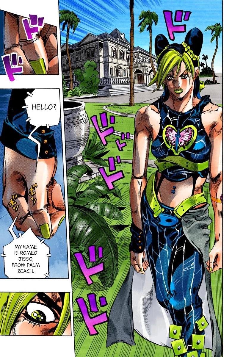 JoJo's Bizarre Adventure Part 6 - Stone Ocean (Official Colored) Chapter 111 page 9 - Chapter 111: It's Been a While, Romeo