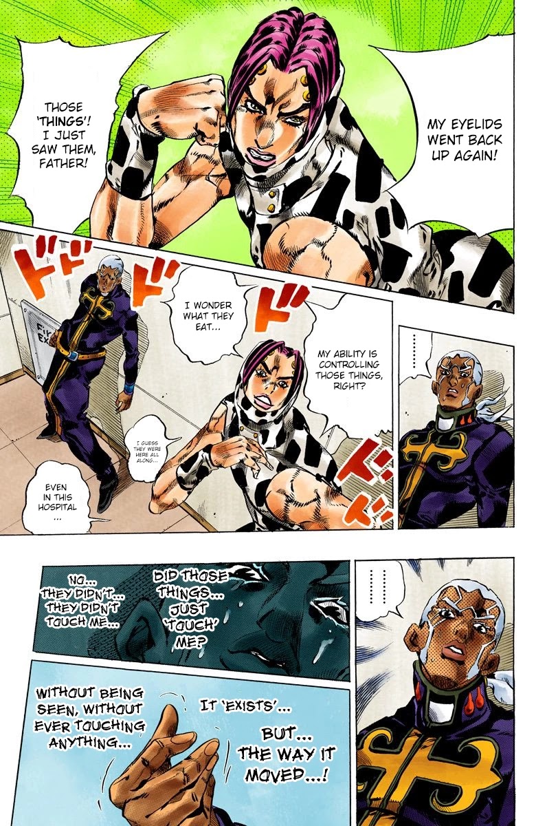 JoJo's Bizarre Adventure Part 6 - Stone Ocean (Official Colored) Chapter 112 page 11 - Chapter 112: Sky High Part 1