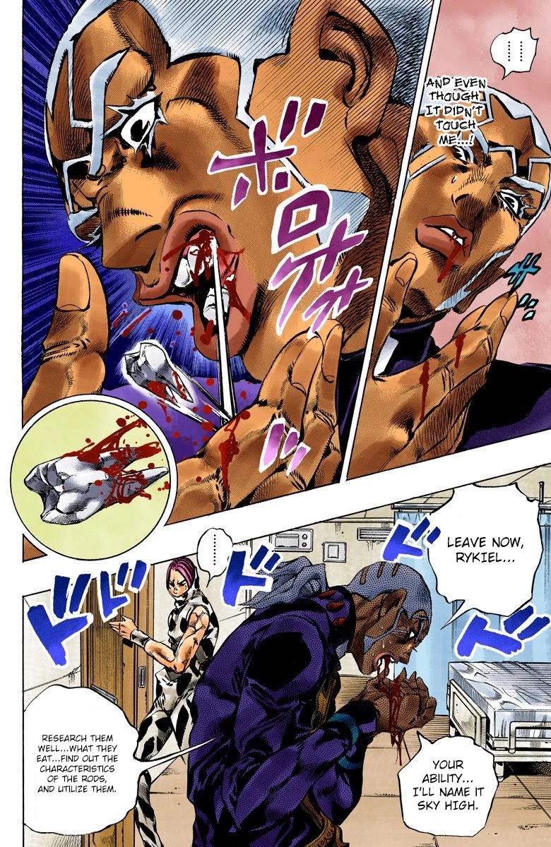 JoJo's Bizarre Adventure Part 6 - Stone Ocean (Official Colored) Chapter 112 page 12 - Chapter 112: Sky High Part 1