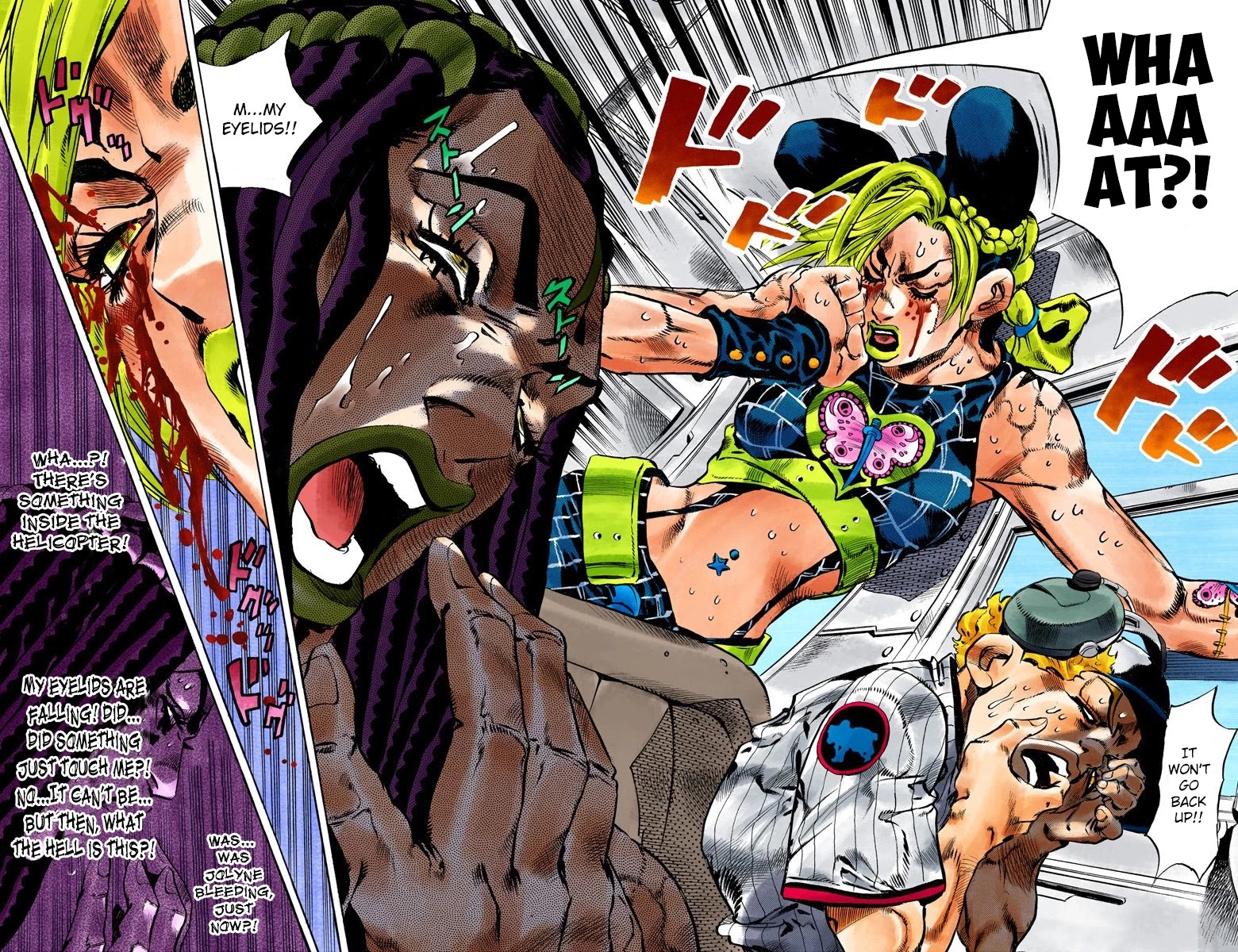 JoJo's Bizarre Adventure Part 6 - Stone Ocean (Official Colored) Chapter 112 page 18 - Chapter 112: Sky High Part 1