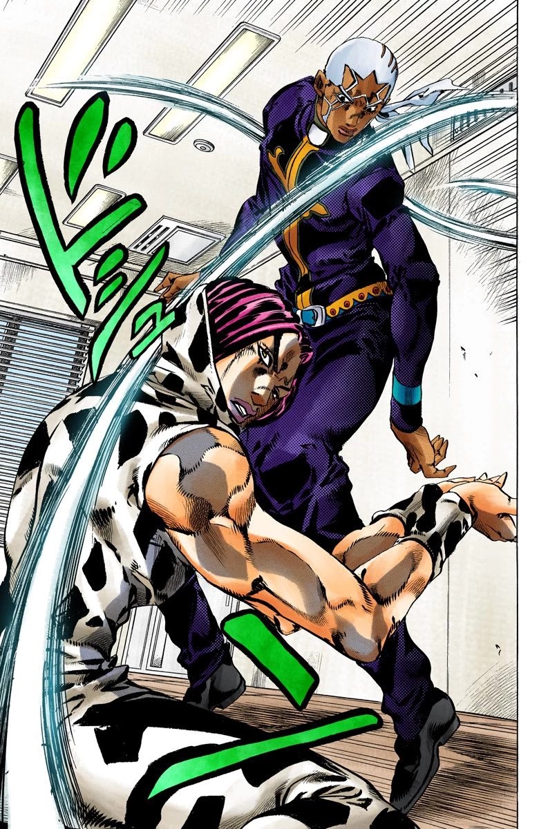 JoJo's Bizarre Adventure Part 6 - Stone Ocean (Official Colored) Chapter 112 page 9 - Chapter 112: Sky High Part 1