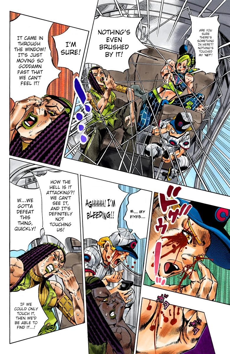JoJo's Bizarre Adventure Part 6 - Stone Ocean (Official Colored) Chapter 113 page 4 - Chapter 113: Sky High Part 2