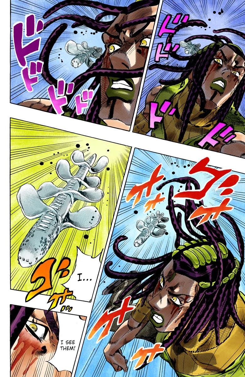 JoJo's Bizarre Adventure Part 6 - Stone Ocean (Official Colored) Chapter 113 page 8 - Chapter 113: Sky High Part 2