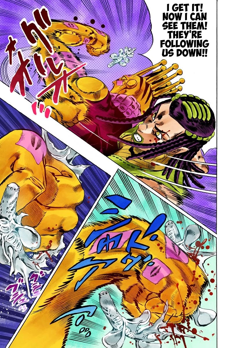 JoJo's Bizarre Adventure Part 6 - Stone Ocean (Official Colored) Chapter 113 page 9 - Chapter 113: Sky High Part 2