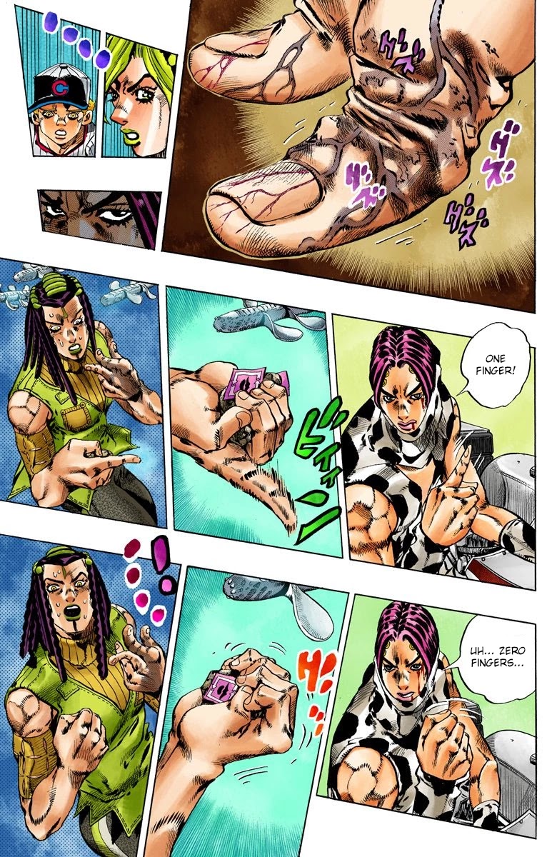 JoJo's Bizarre Adventure Part 6 - Stone Ocean (Official Colored) Chapter 114 page 13 - Chapter 114: Sky High Part 3