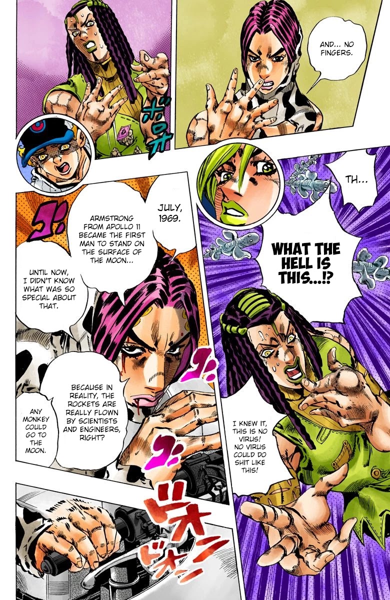 JoJo's Bizarre Adventure Part 6 - Stone Ocean (Official Colored) Chapter 114 page 14 - Chapter 114: Sky High Part 3