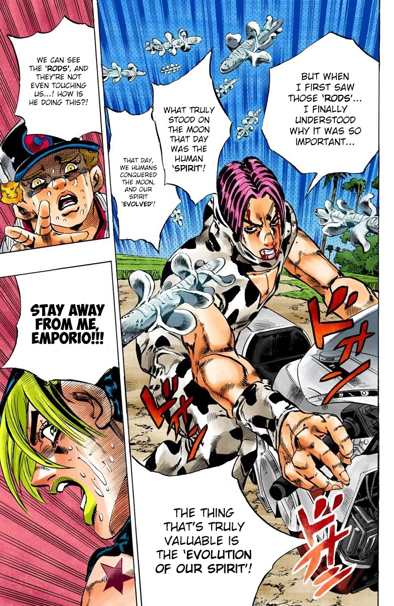 JoJo's Bizarre Adventure Part 6 - Stone Ocean (Official Colored) Chapter 114 page 15 - Chapter 114: Sky High Part 3