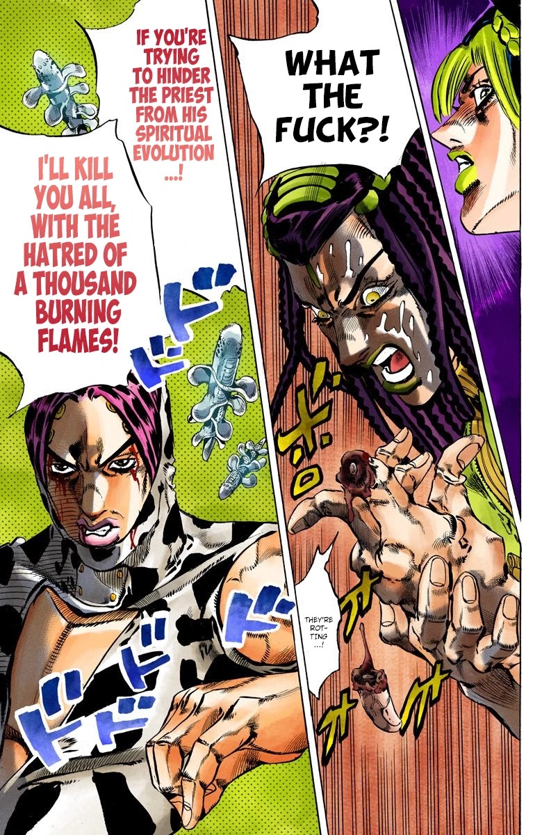 JoJo's Bizarre Adventure Part 6 - Stone Ocean (Official Colored) Chapter 114 page 17 - Chapter 114: Sky High Part 3