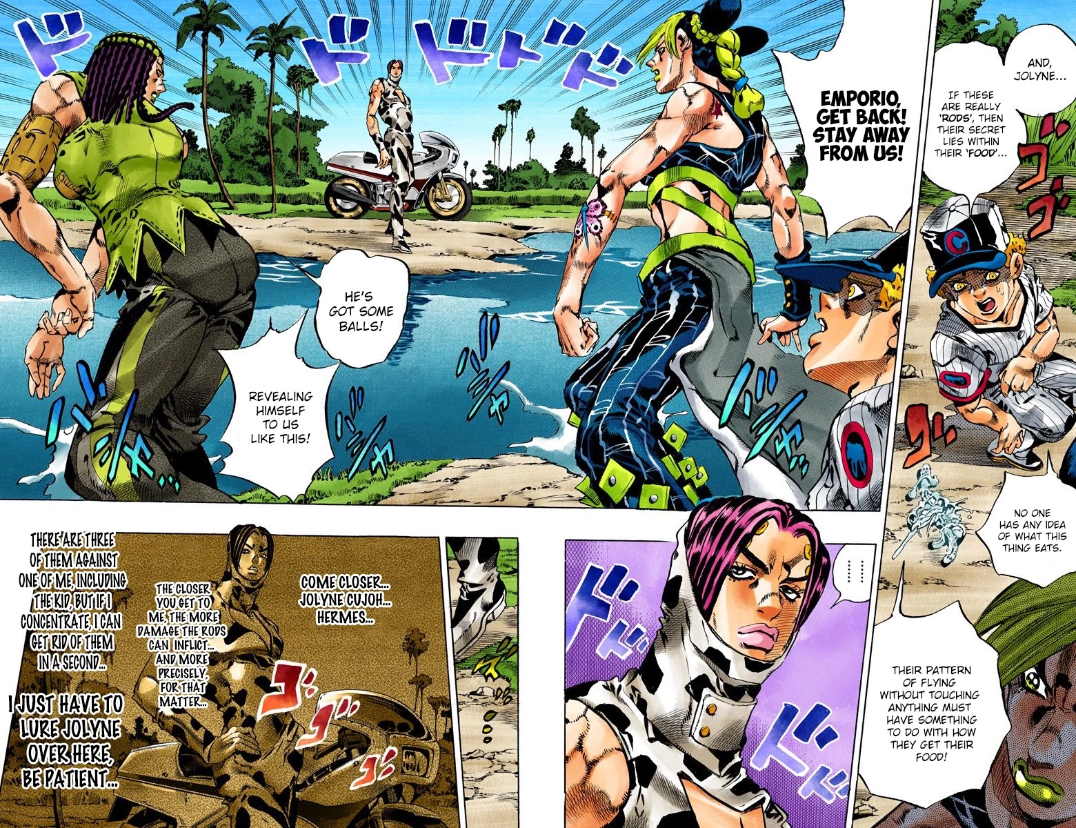 JoJo's Bizarre Adventure Part 6 - Stone Ocean (Official Colored) Chapter 114 page 2 - Chapter 114: Sky High Part 3