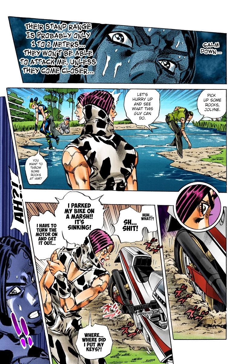 JoJo's Bizarre Adventure Part 6 - Stone Ocean (Official Colored) Chapter 114 page 4 - Chapter 114: Sky High Part 3