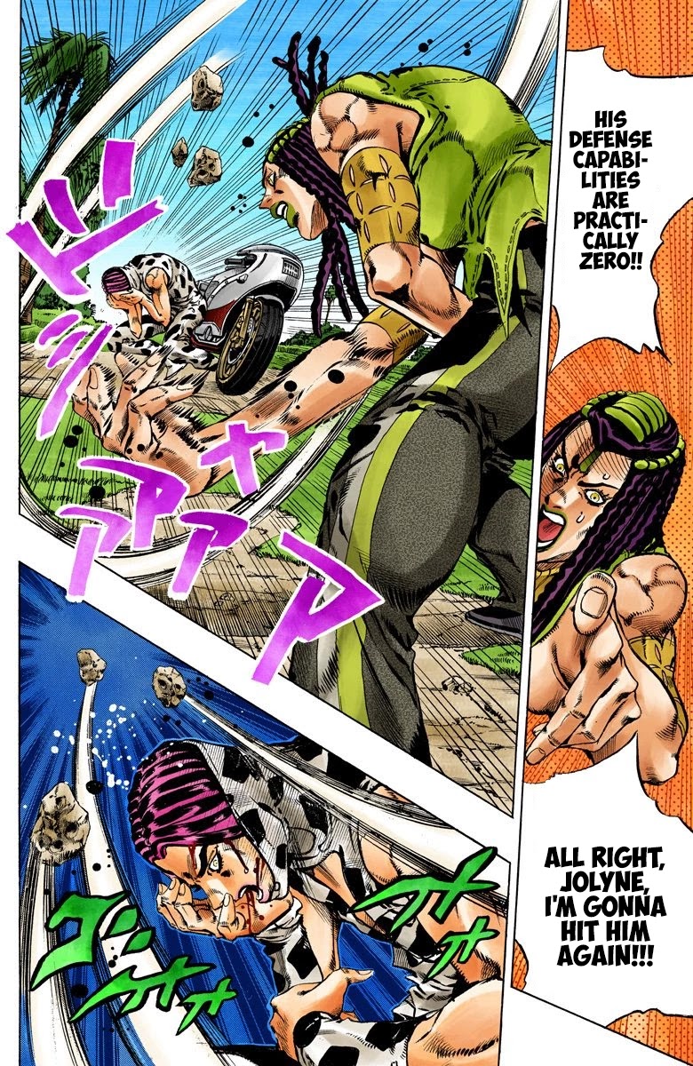 JoJo's Bizarre Adventure Part 6 - Stone Ocean (Official Colored) Chapter 114 page 9 - Chapter 114: Sky High Part 3