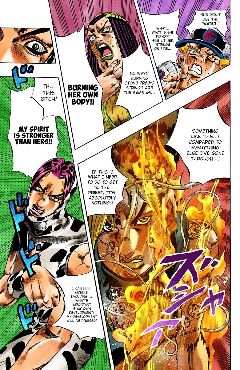 JoJo's Bizarre Adventure Part 6 - Stone Ocean (Official Colored) Chapter 115 page 16 - Chapter 115: Sky High Part 4