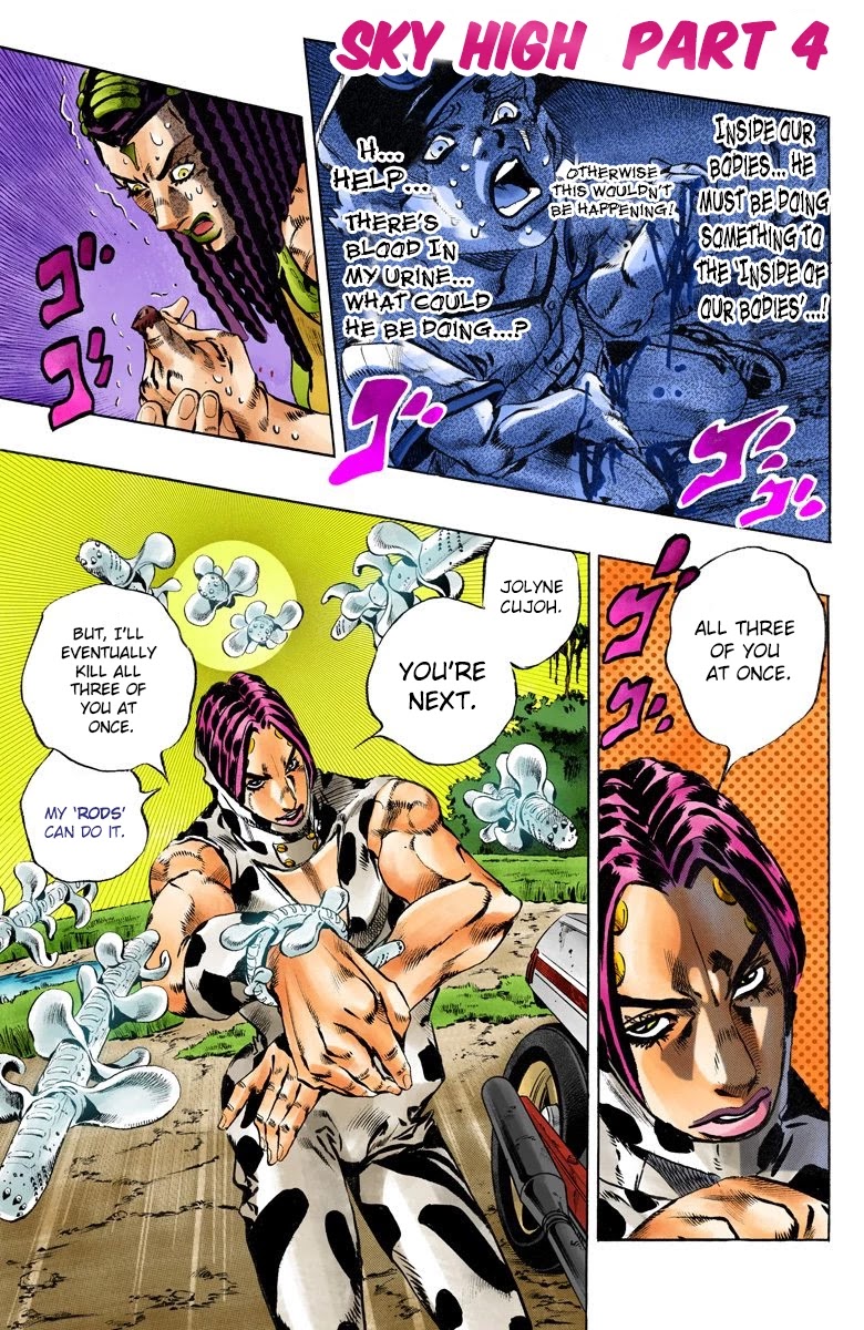JoJo's Bizarre Adventure Part 6 - Stone Ocean (Official Colored) Chapter 115 page 2 - Chapter 115: Sky High Part 4