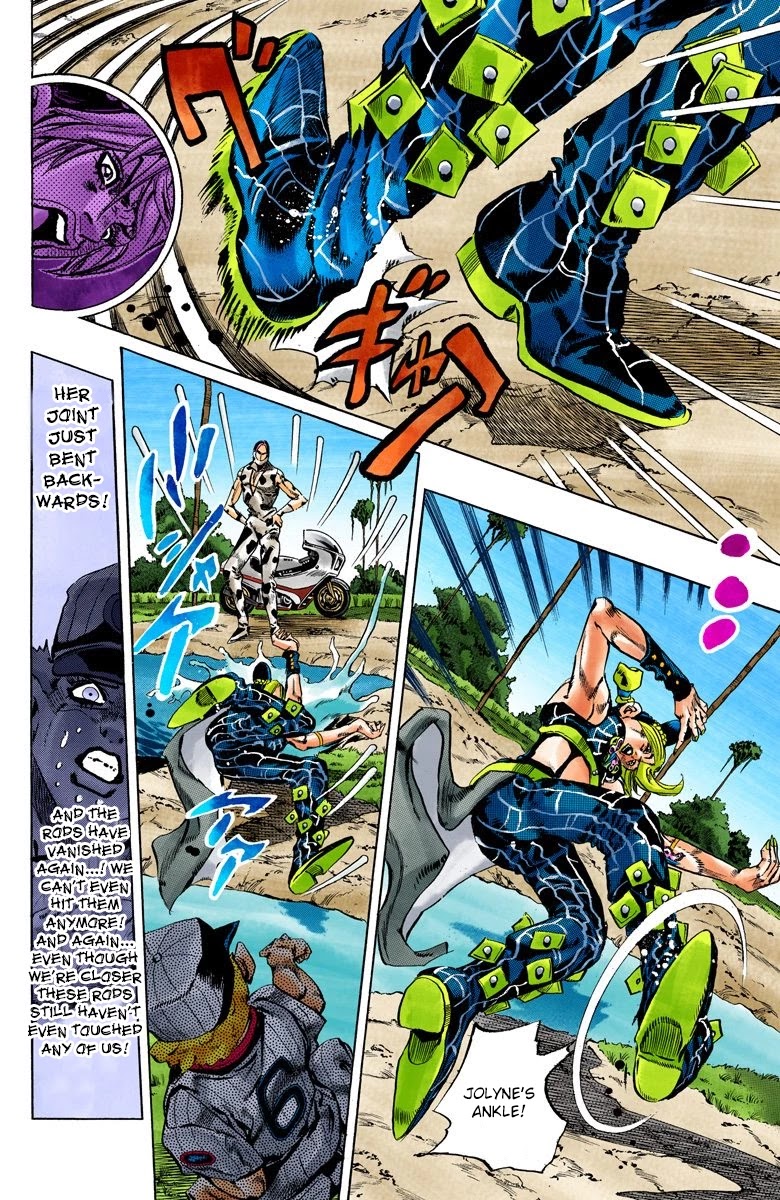 JoJo's Bizarre Adventure Part 6 - Stone Ocean (Official Colored) Chapter 115 page 4 - Chapter 115: Sky High Part 4