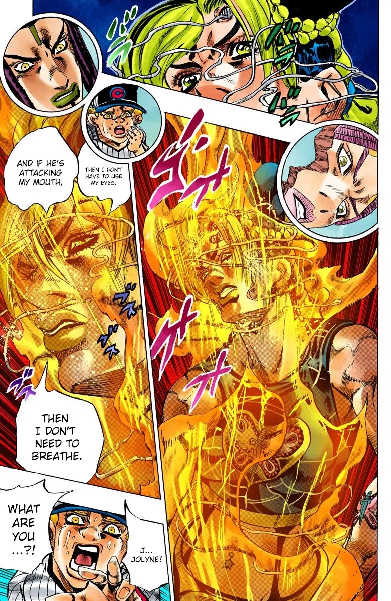 JoJo's Bizarre Adventure Part 6 - Stone Ocean (Official Colored) Chapter 116 page 15 - Chapter 116: Sky High Part 5