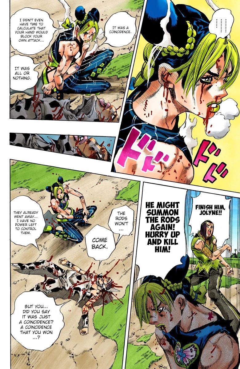 JoJo's Bizarre Adventure Part 6 - Stone Ocean (Official Colored) Chapter 117 page 12 - Chapter 117: Sky High Part 6