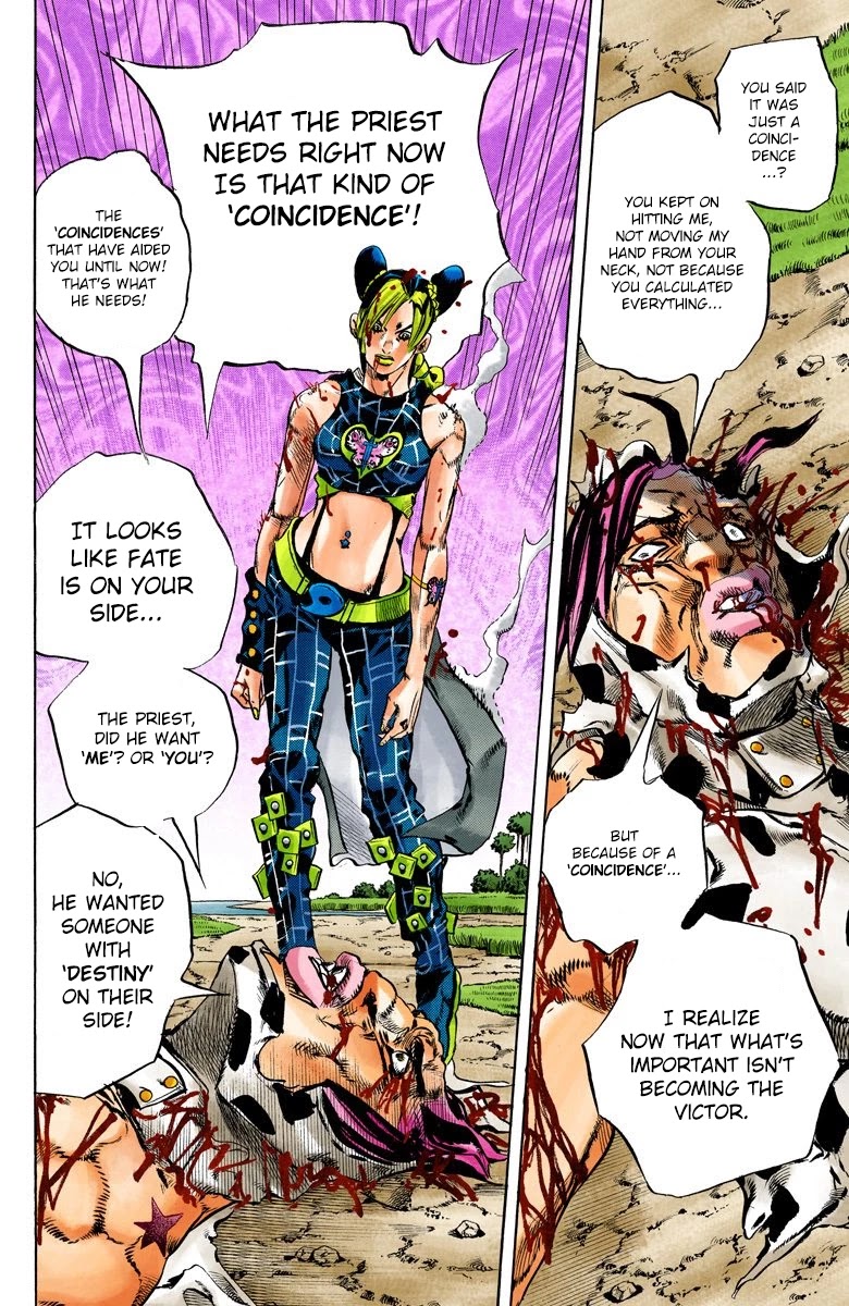 JoJo's Bizarre Adventure Part 6 - Stone Ocean (Official Colored) Chapter 117 page 14 - Chapter 117: Sky High Part 6