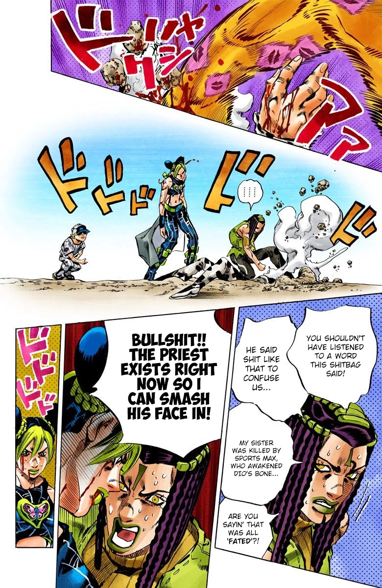 JoJo's Bizarre Adventure Part 6 - Stone Ocean (Official Colored) Chapter 117 page 16 - Chapter 117: Sky High Part 6