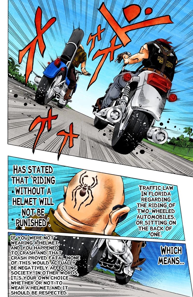 JoJo's Bizarre Adventure Part 6 - Stone Ocean (Official Colored) Chapter 117 page 18 - Chapter 117: Sky High Part 6