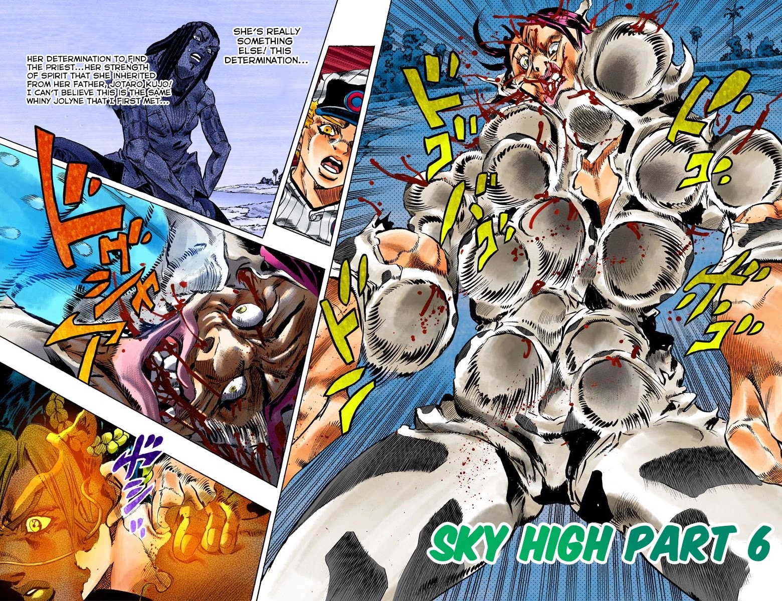JoJo's Bizarre Adventure Part 6 - Stone Ocean (Official Colored) Chapter 117 page 3 - Chapter 117: Sky High Part 6