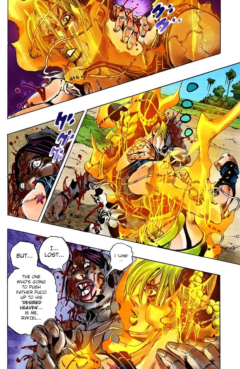 JoJo's Bizarre Adventure Part 6 - Stone Ocean (Official Colored) Chapter 117 page 4 - Chapter 117: Sky High Part 6