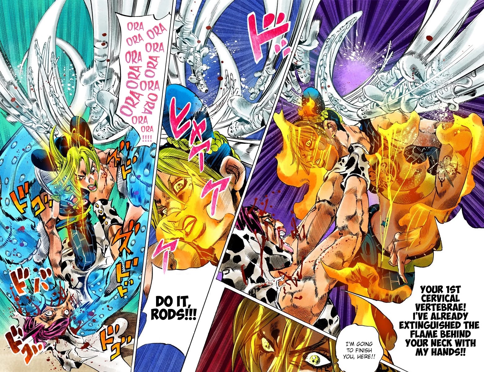 JoJo's Bizarre Adventure Part 6 - Stone Ocean (Official Colored) Chapter 117 page 6 - Chapter 117: Sky High Part 6
