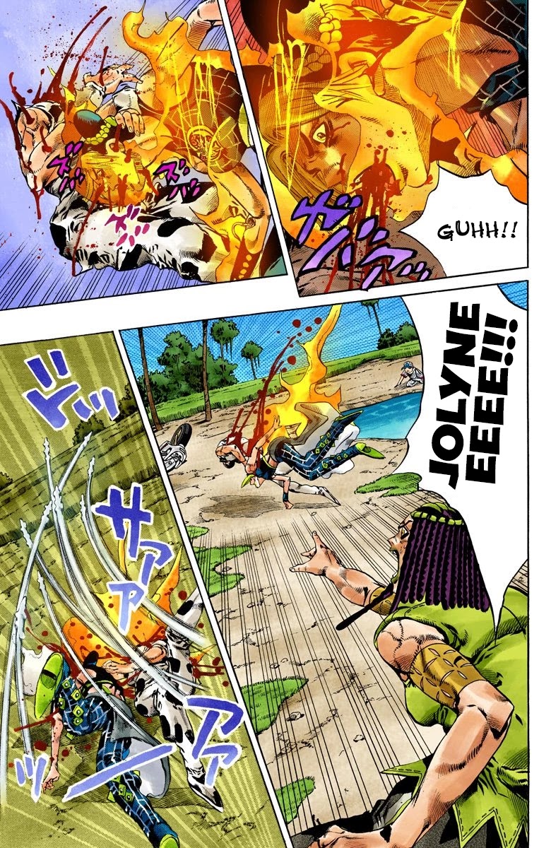 JoJo's Bizarre Adventure Part 6 - Stone Ocean (Official Colored) Chapter 117 page 8 - Chapter 117: Sky High Part 6