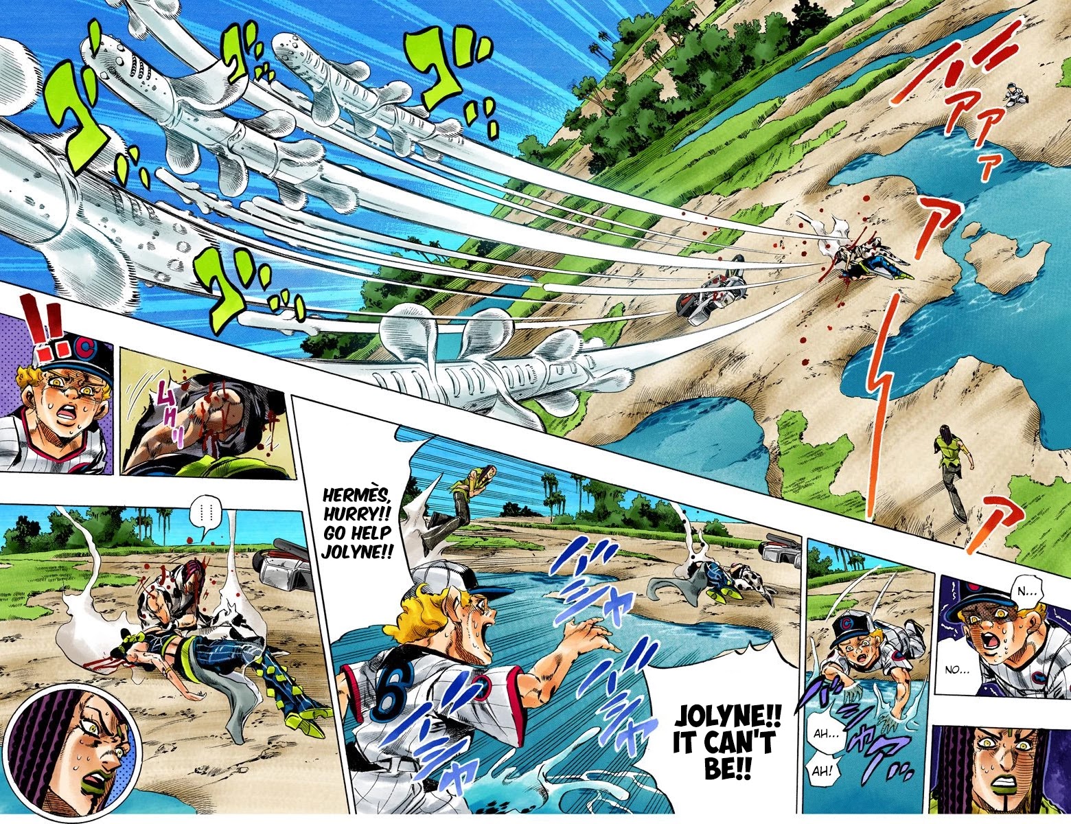 JoJo's Bizarre Adventure Part 6 - Stone Ocean (Official Colored) Chapter 117 page 9 - Chapter 117: Sky High Part 6