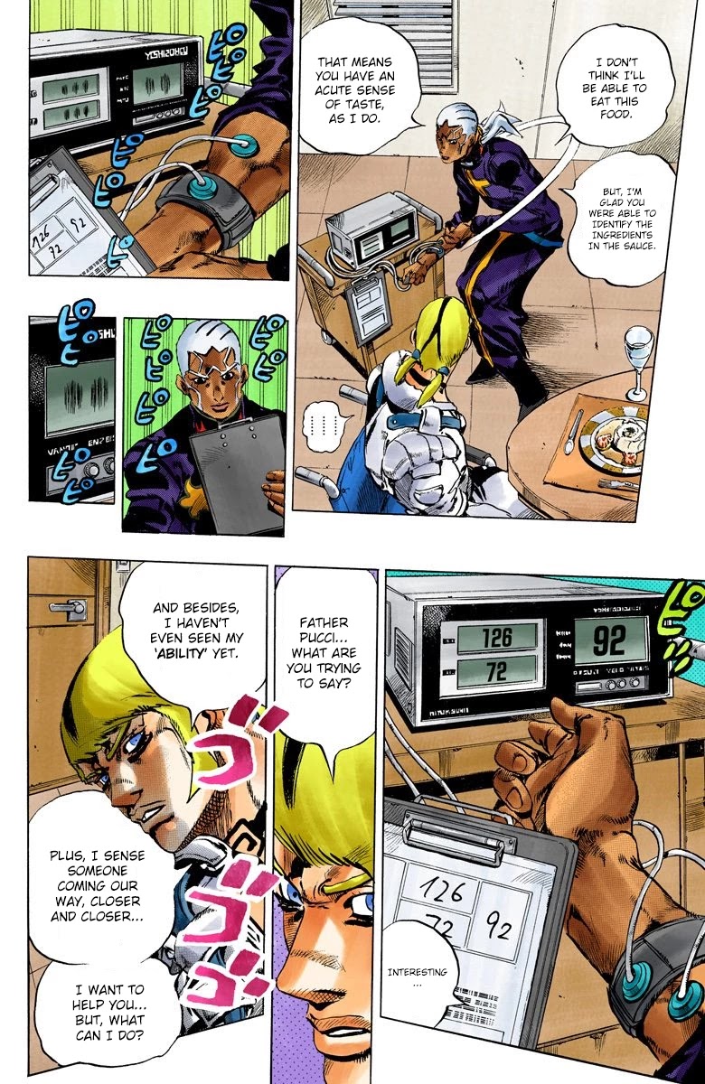 JoJo's Bizarre Adventure Part 6 - Stone Ocean (Official Colored) Chapter 118 page 12 - Chapter 118: Countdown To Heaven: 3 Days Until the New Moon