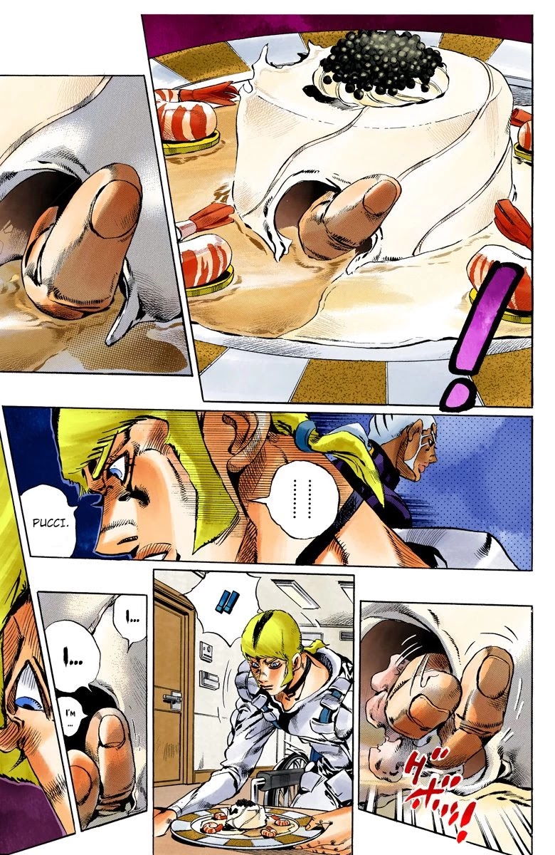 JoJo's Bizarre Adventure Part 6 - Stone Ocean (Official Colored) Chapter 118 page 15 - Chapter 118: Countdown To Heaven: 3 Days Until the New Moon
