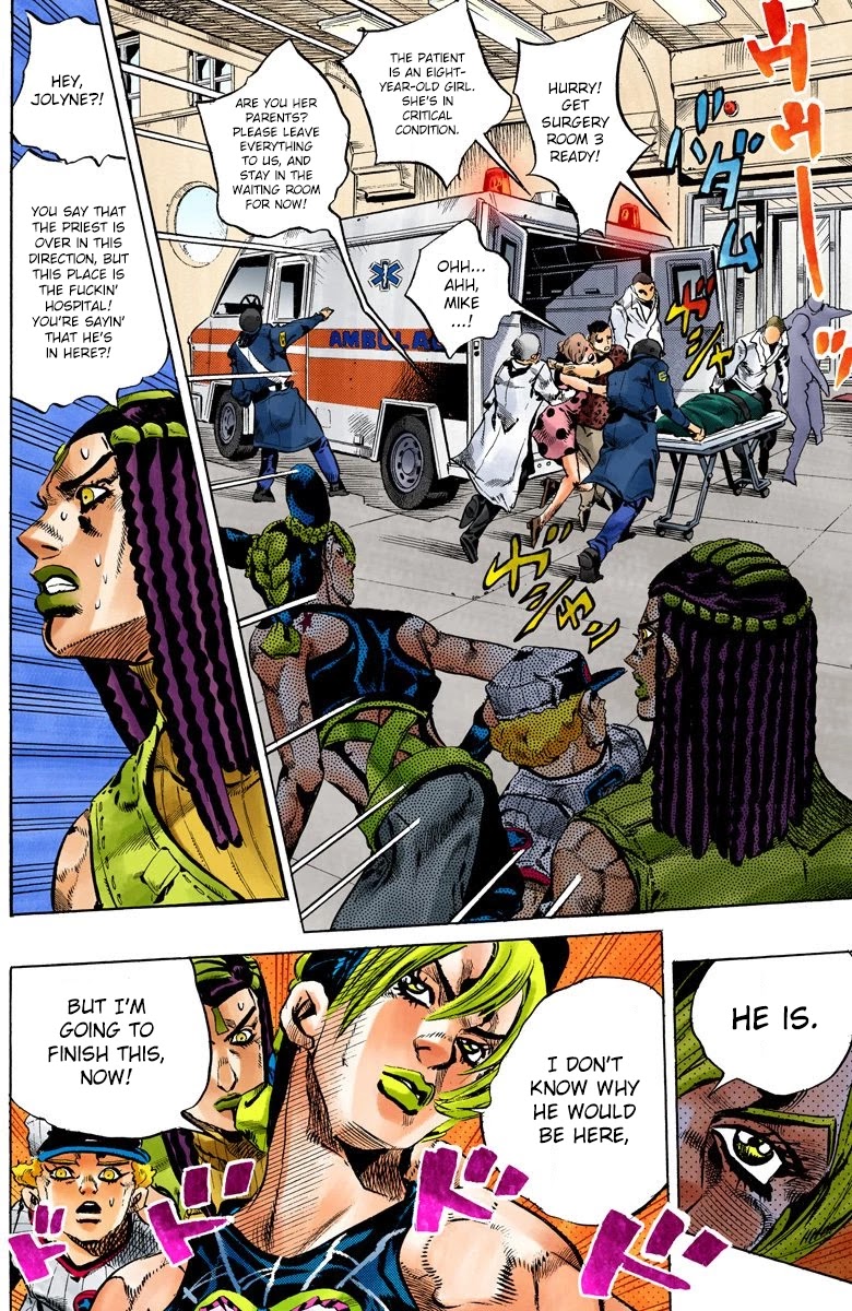 JoJo's Bizarre Adventure Part 6 - Stone Ocean (Official Colored) Chapter 118 page 4 - Chapter 118: Countdown To Heaven: 3 Days Until the New Moon